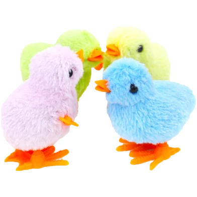 Clockwork Plush Chicken Simulation Animal Plush Jumping Stail Children's Toys 1 Pc - Rokomari product